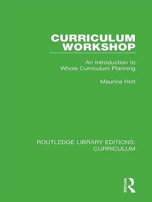 cover image of Curriculum Workshop